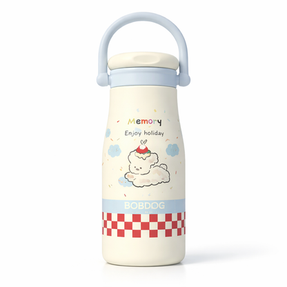 Pastel pet-themed thermos bottle