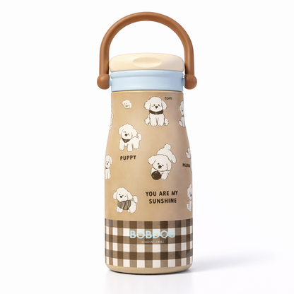 Pastel pet-themed thermos bottle