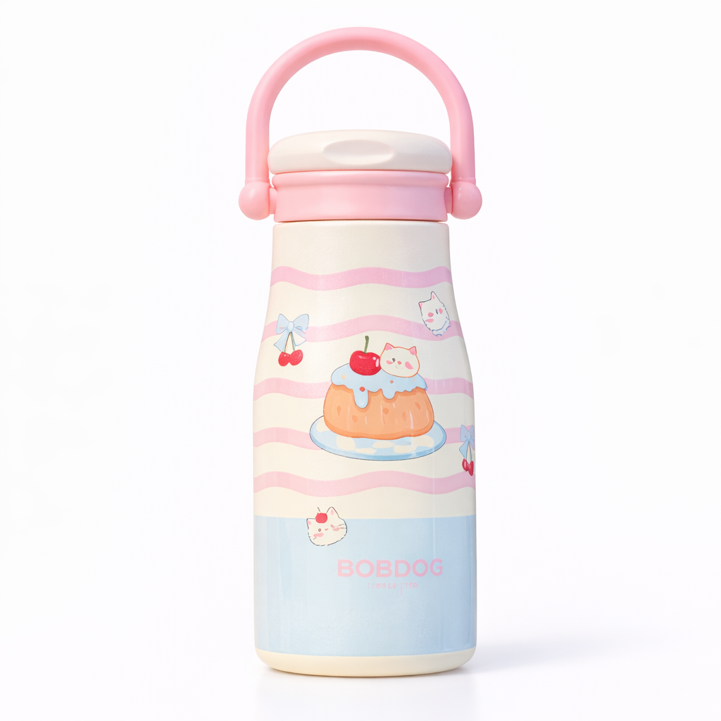 Pastel pet-themed thermos bottle