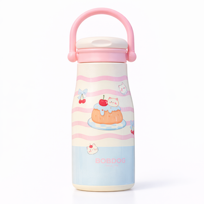 Pastel pet-themed thermos bottle