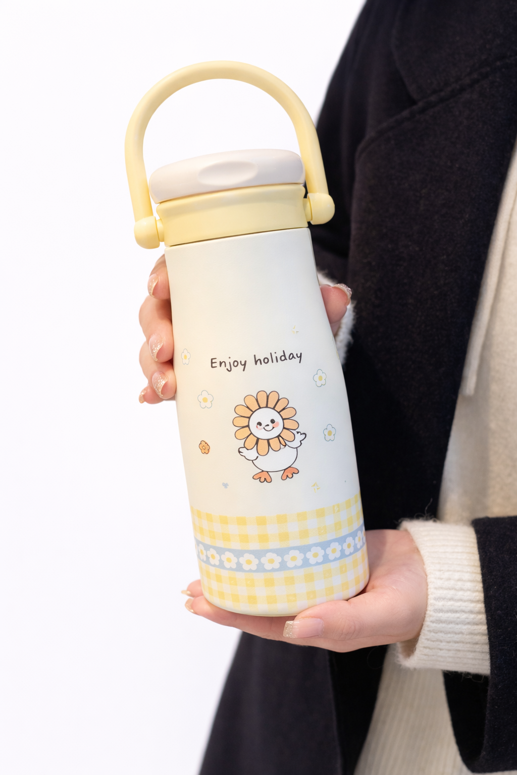 Pastel pet-themed thermos bottle