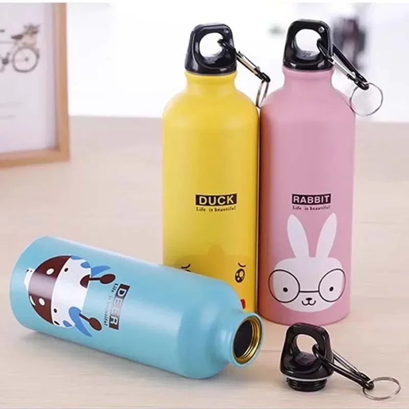 Kids Cartoon Aluminum Water Bottle