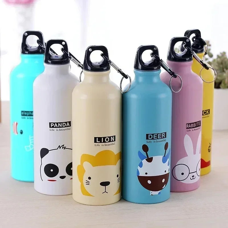 Kids Cartoon Aluminum Water Bottle