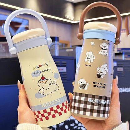 Pastel pet-themed thermos bottle