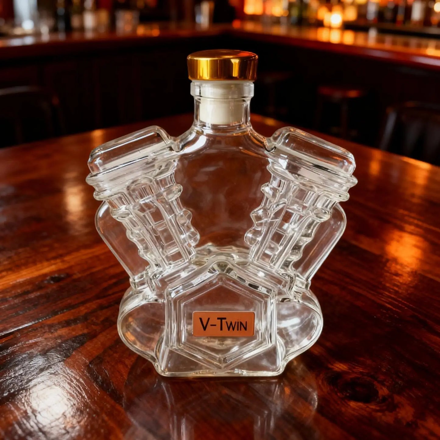 Motorcycle Engine Whiskey Decanter