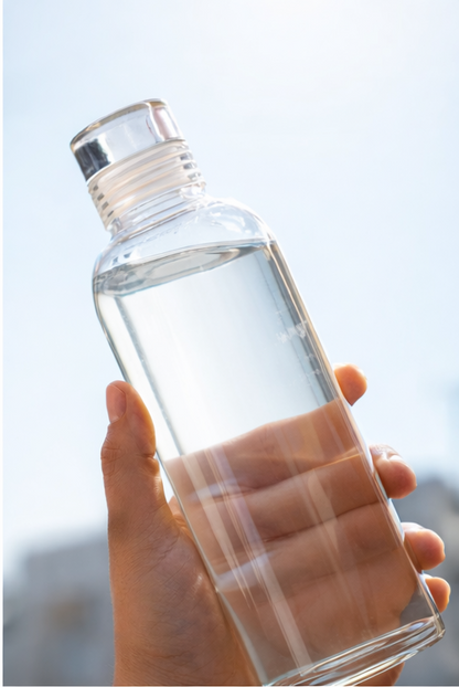 Glass Water Bottle with Leak-Proof Lid