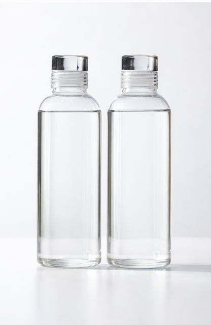 Glass Water Bottle with Leak-Proof Lid