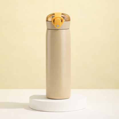 460ml Portable Stainless Steel Thermos Mug with Straw