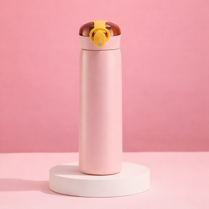 460ml Portable Stainless Steel Thermos Mug with Straw