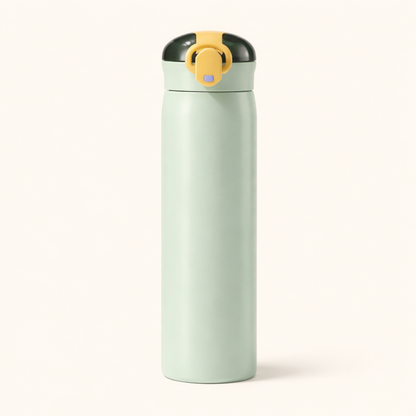460ml Portable Stainless Steel Thermos Mug with Straw